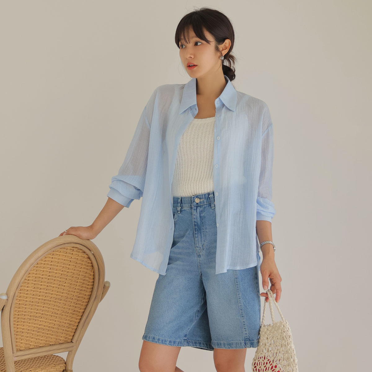 Back Ribbon Summer Shirt