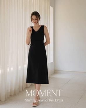 Moment sharing summer knit one-piece