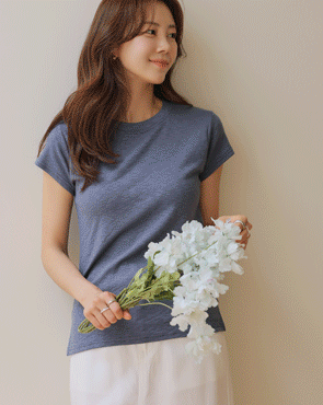 Cooling modal slab short sleeve tee