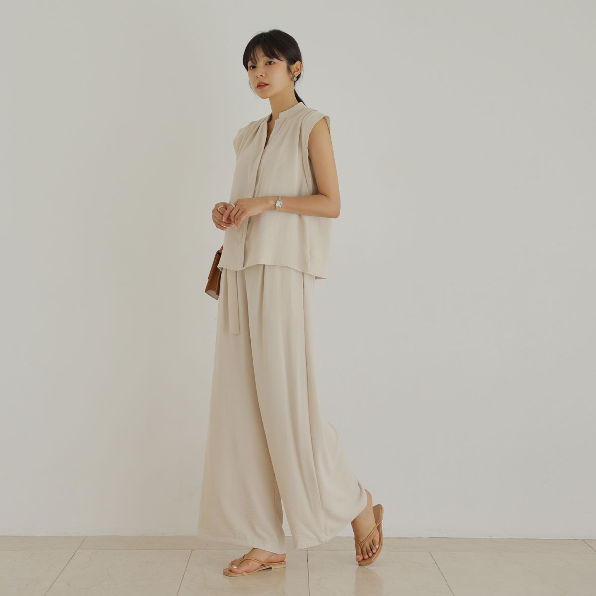 Pintuck Charur top and bottom set