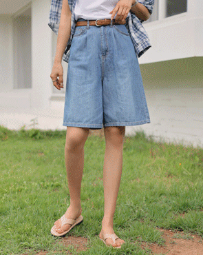 Soft Cooling Hemp Denim Pin Tuck Pants