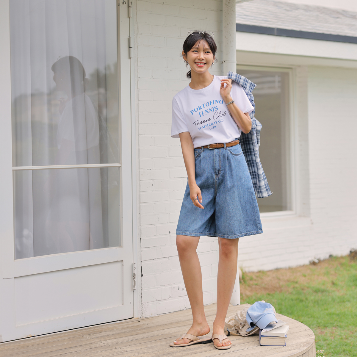 Soft Cooling Hemp Denim Pin Tuck Pants