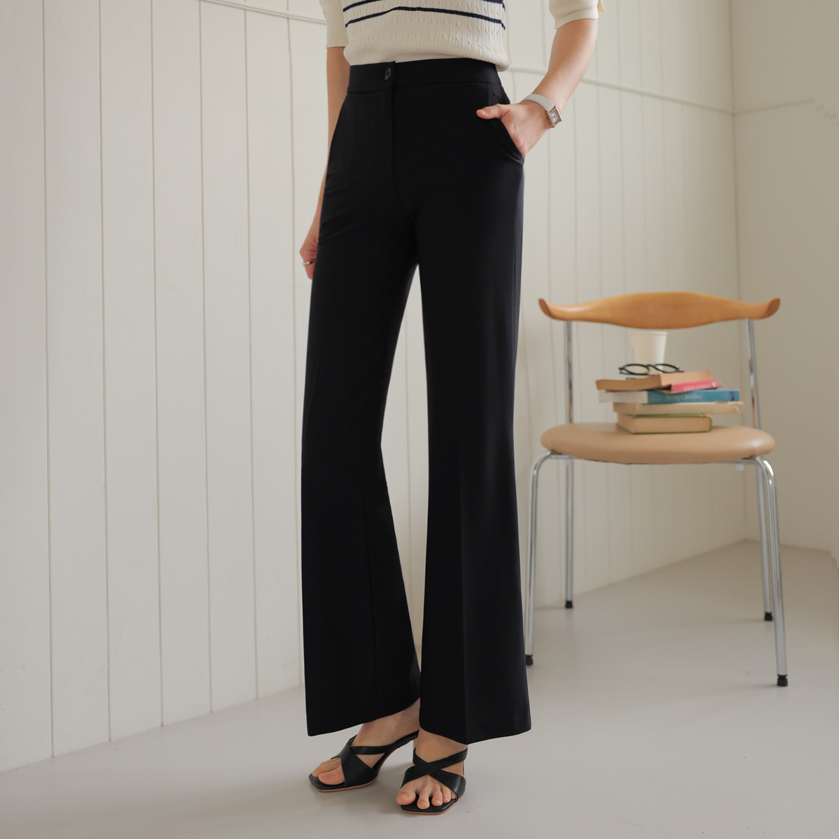 Cheese Soft Summer Bootcut Slacks