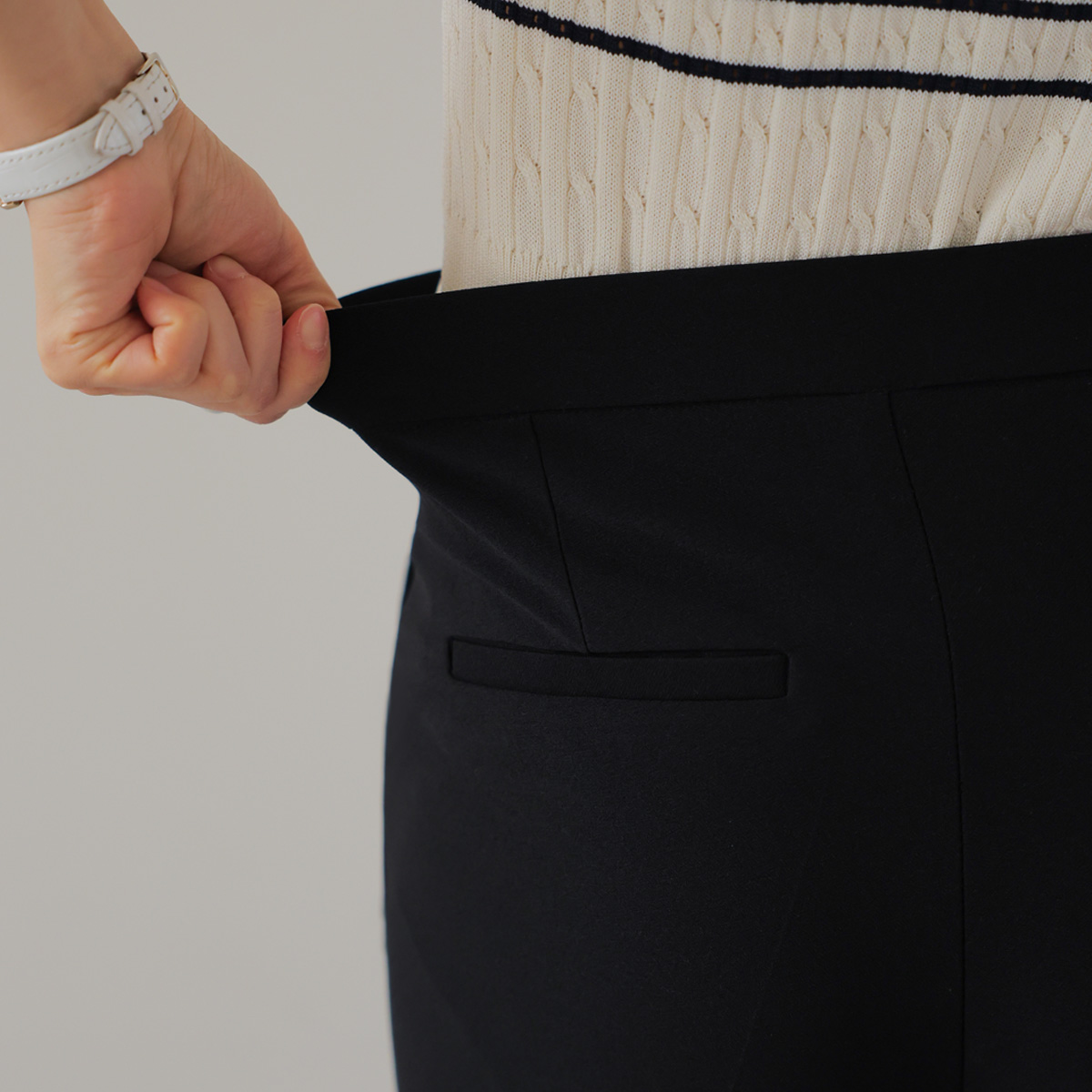 Cheese Soft Summer Bootcut Slacks