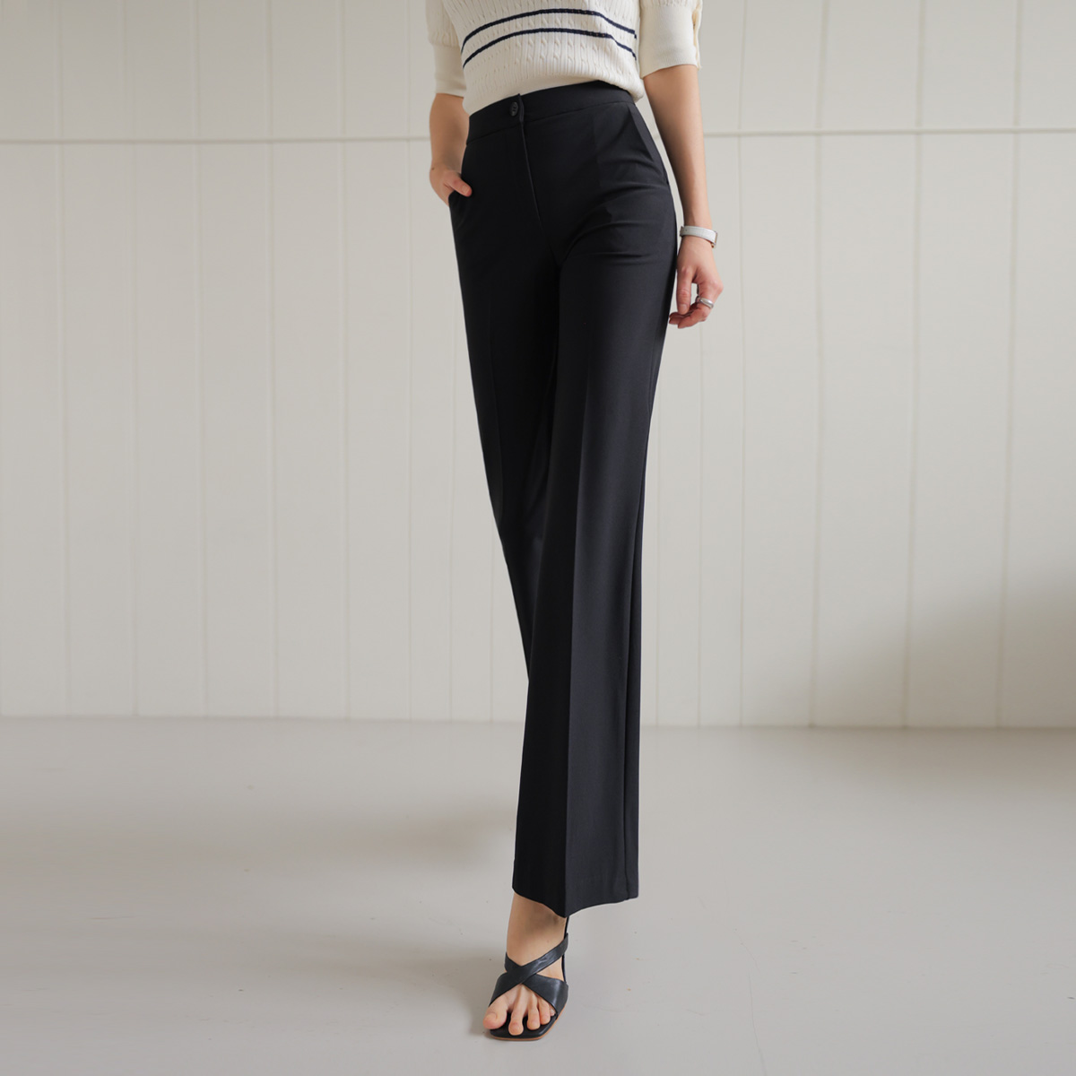 Cheese Soft Summer Bootcut Slacks