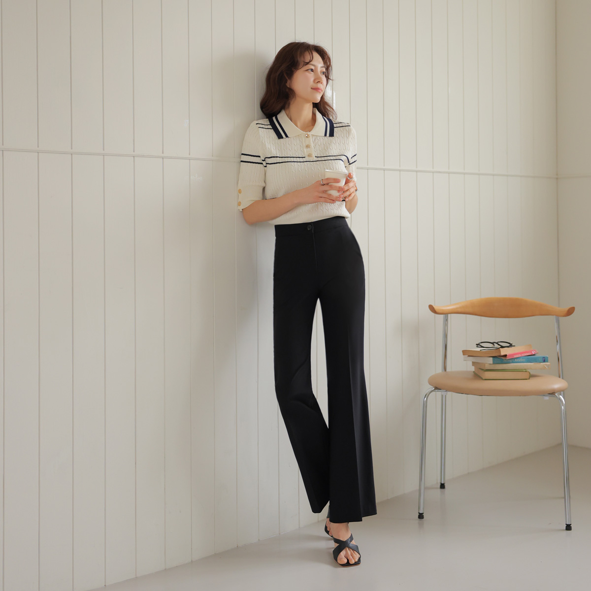 Cheese Soft Summer Bootcut Slacks