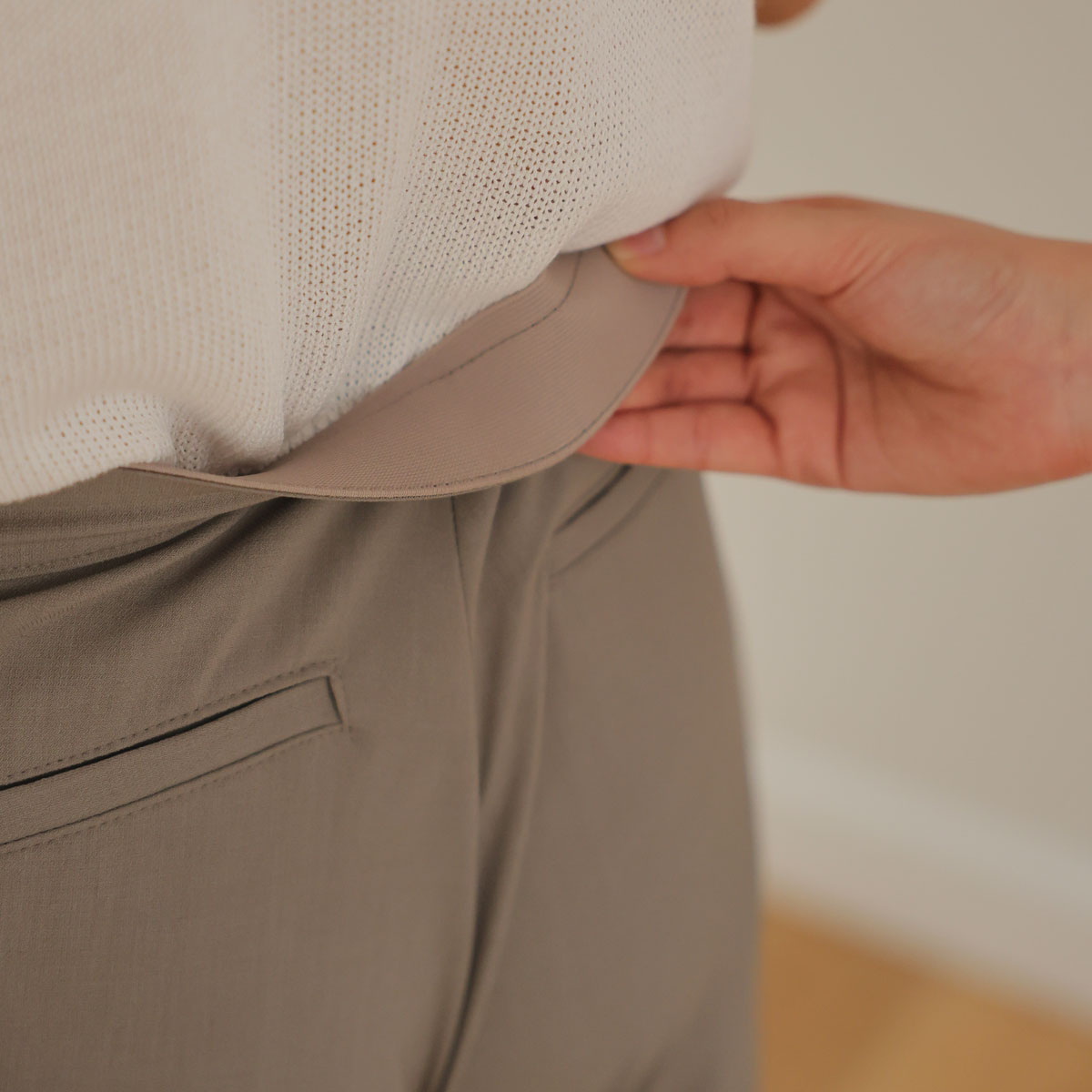 Slim Cooling Summer Straight 9-part Slacks Pants