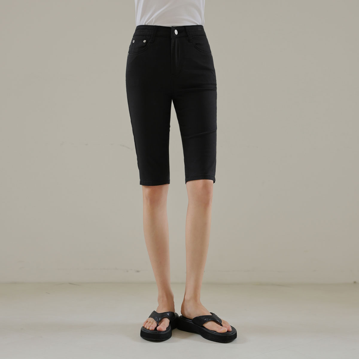 Slim leg biker pants