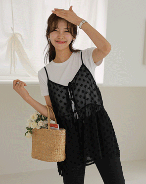 Flower Bud Bustier Strap Blouse