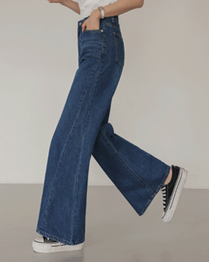 <b>[Limited-Time Discount]</b> Perfect Line Flare Wide Denim Pants
