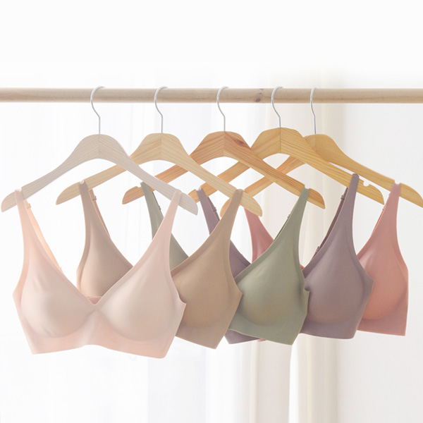 <b>[Discount + Free Shipping]</b> Light Fit Nude Seamless Bra 2-Piece Set