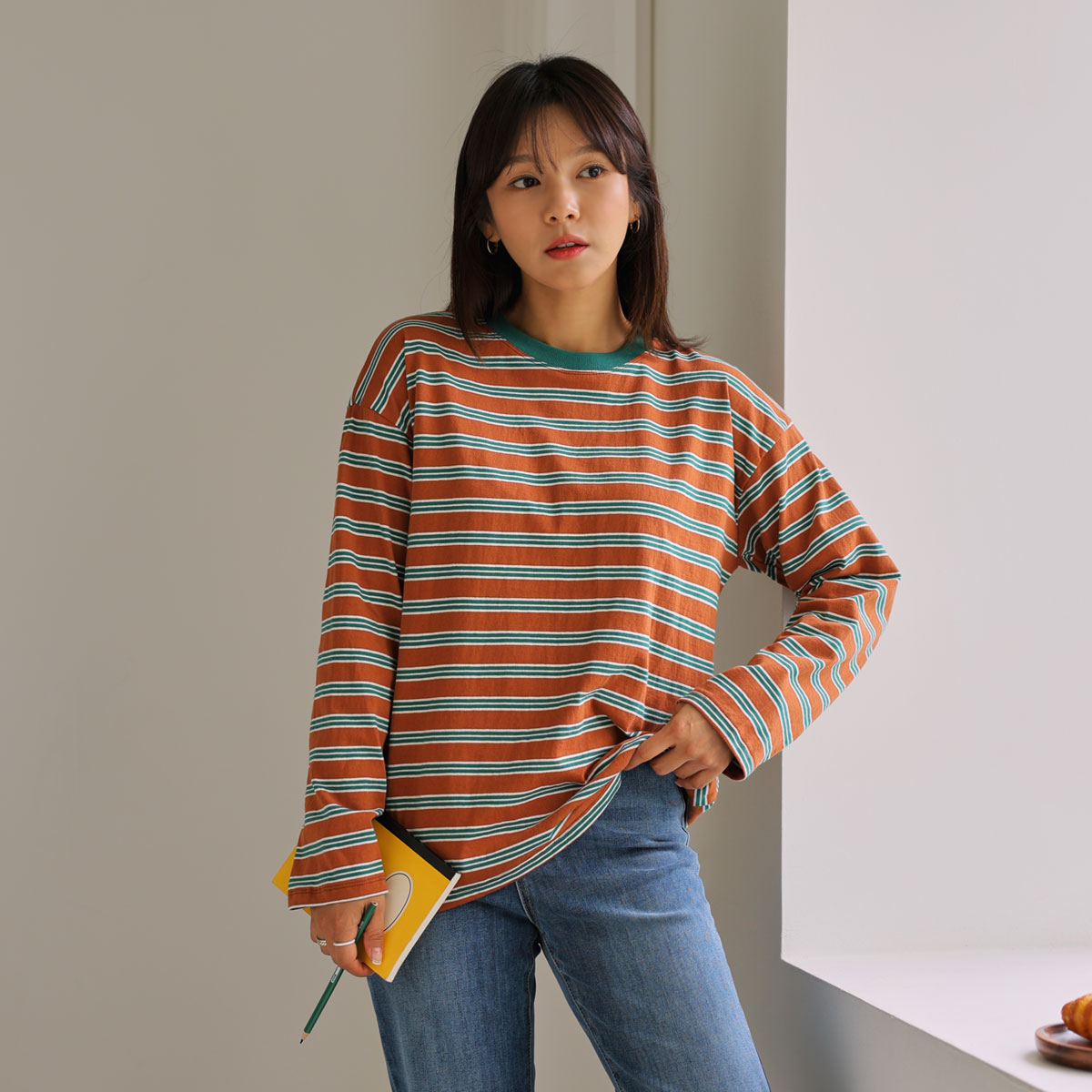 Multi-color Stripe tee