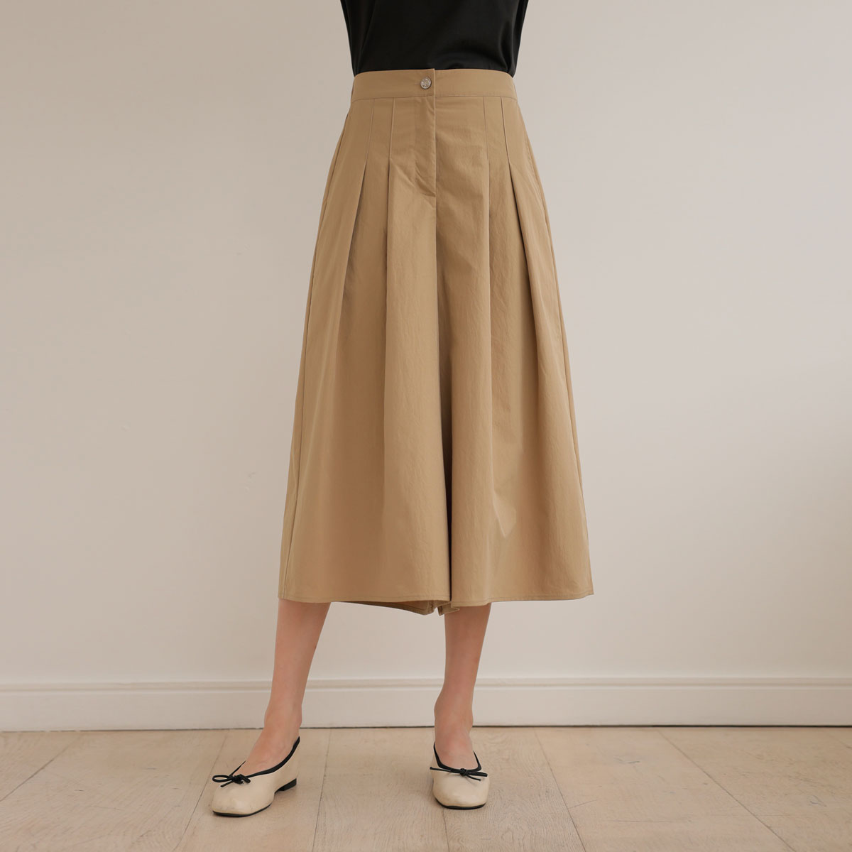 End button pocket culottes