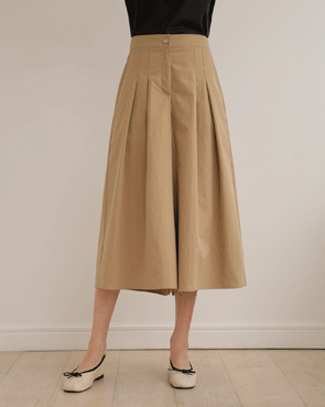 End button pocket culottes