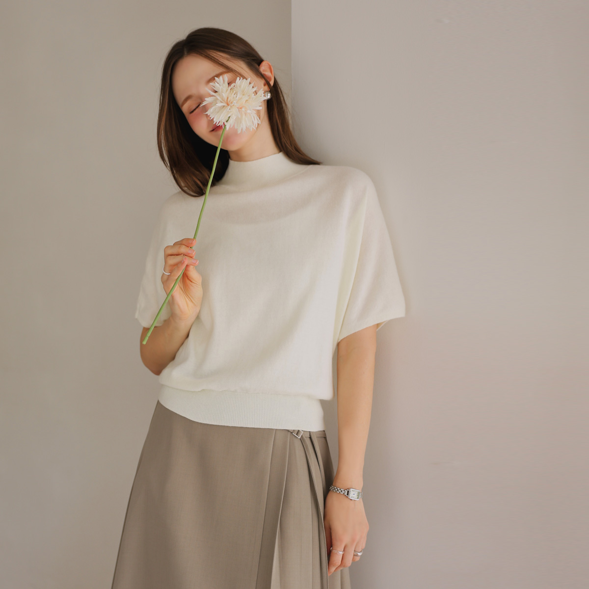 Soft Gaori half-knit