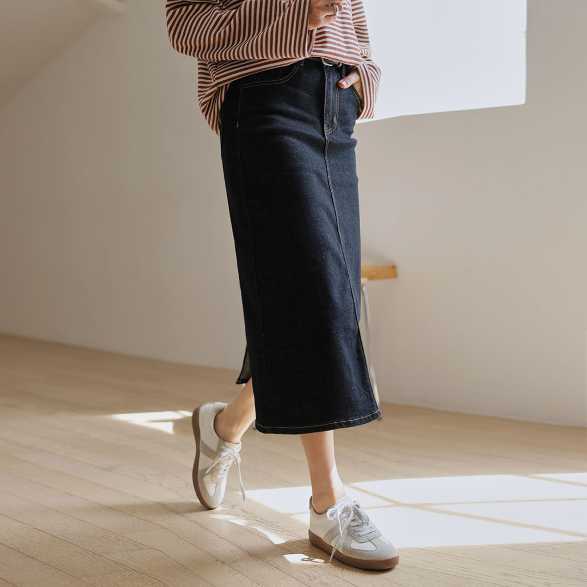Soft and fluffy team long skirt