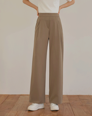 Simple Daily Pin Tuck Slacks
