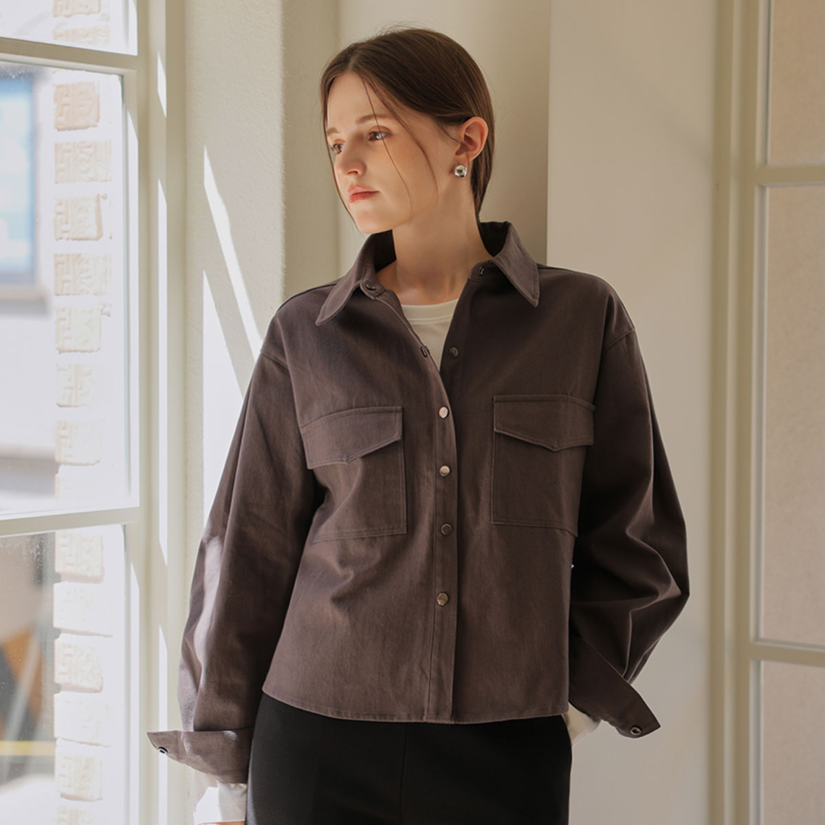 Bring Cotton Collar Jacket