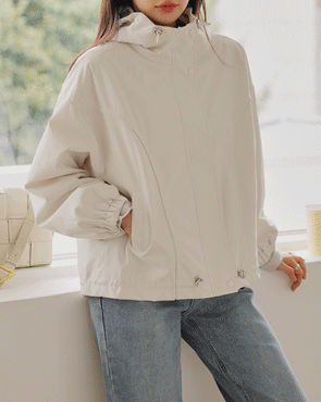 Daily Button Hooded Jumper