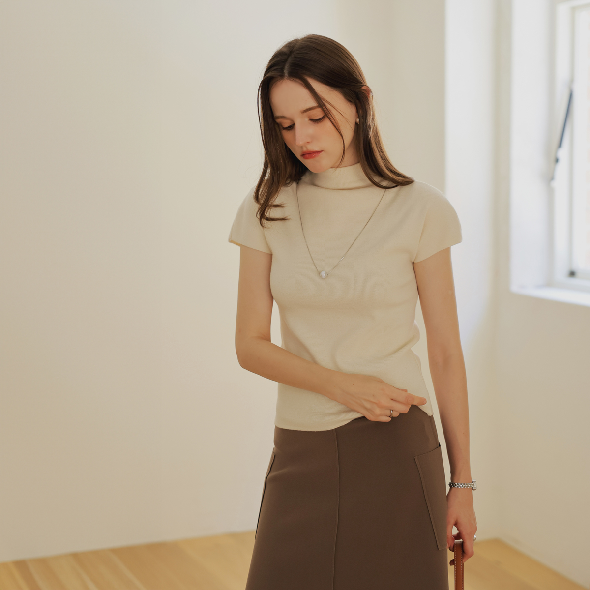 <b>[Special Offer 1+1]</b> Grace Tulip Half-Length Knit
