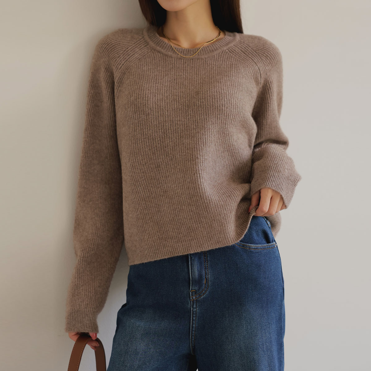 Cozy soft round knit