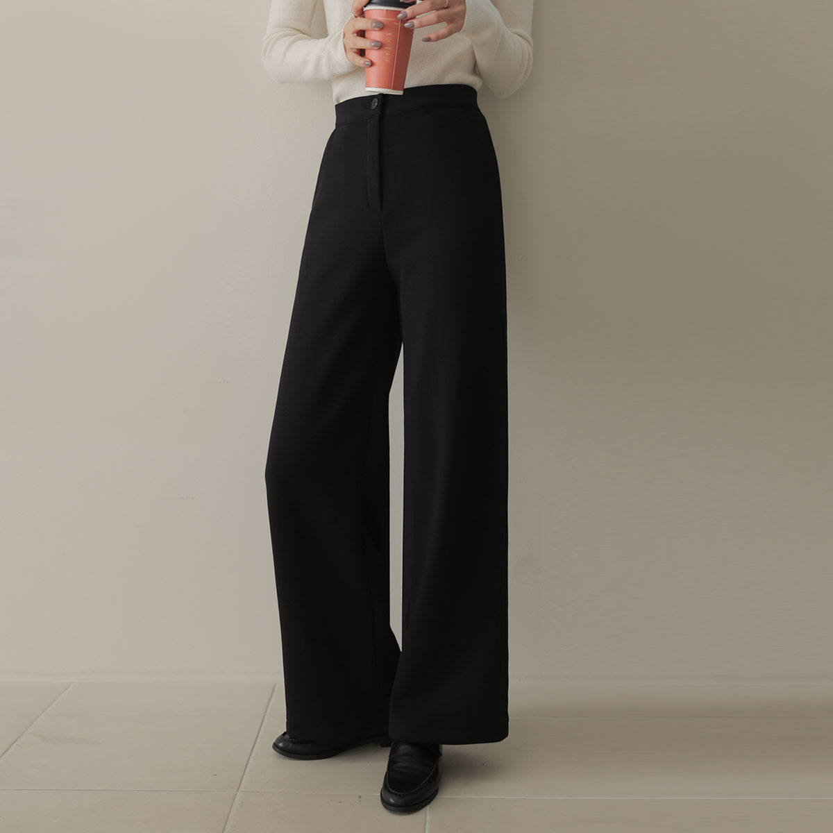 <b>[Made]</b> Life-changing spandex wide mink slacks