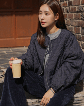 Freel diamond quilted jumper