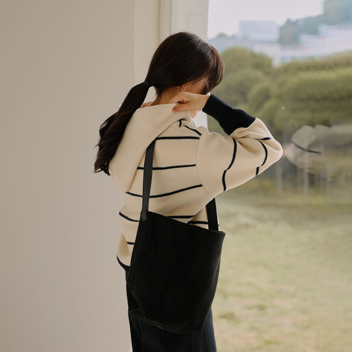 Dangara Zip-up Knit Hood