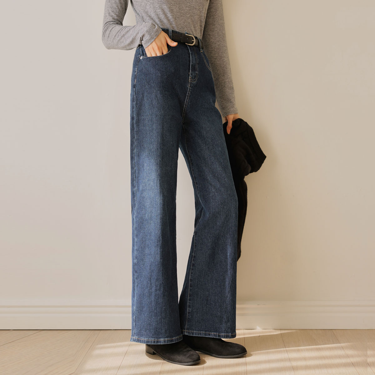 <b>[Opening Special]</b> <b>[Made]</b> Soft, Soft Corduroy Denim Pants (Raised Fleece)