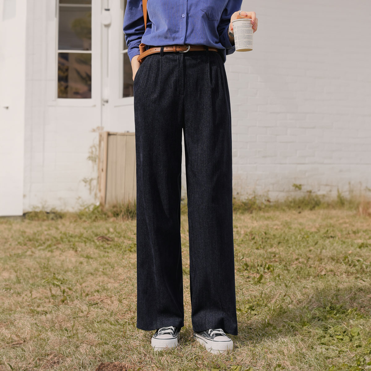 Cozy winter slacks made of charlan lyocell