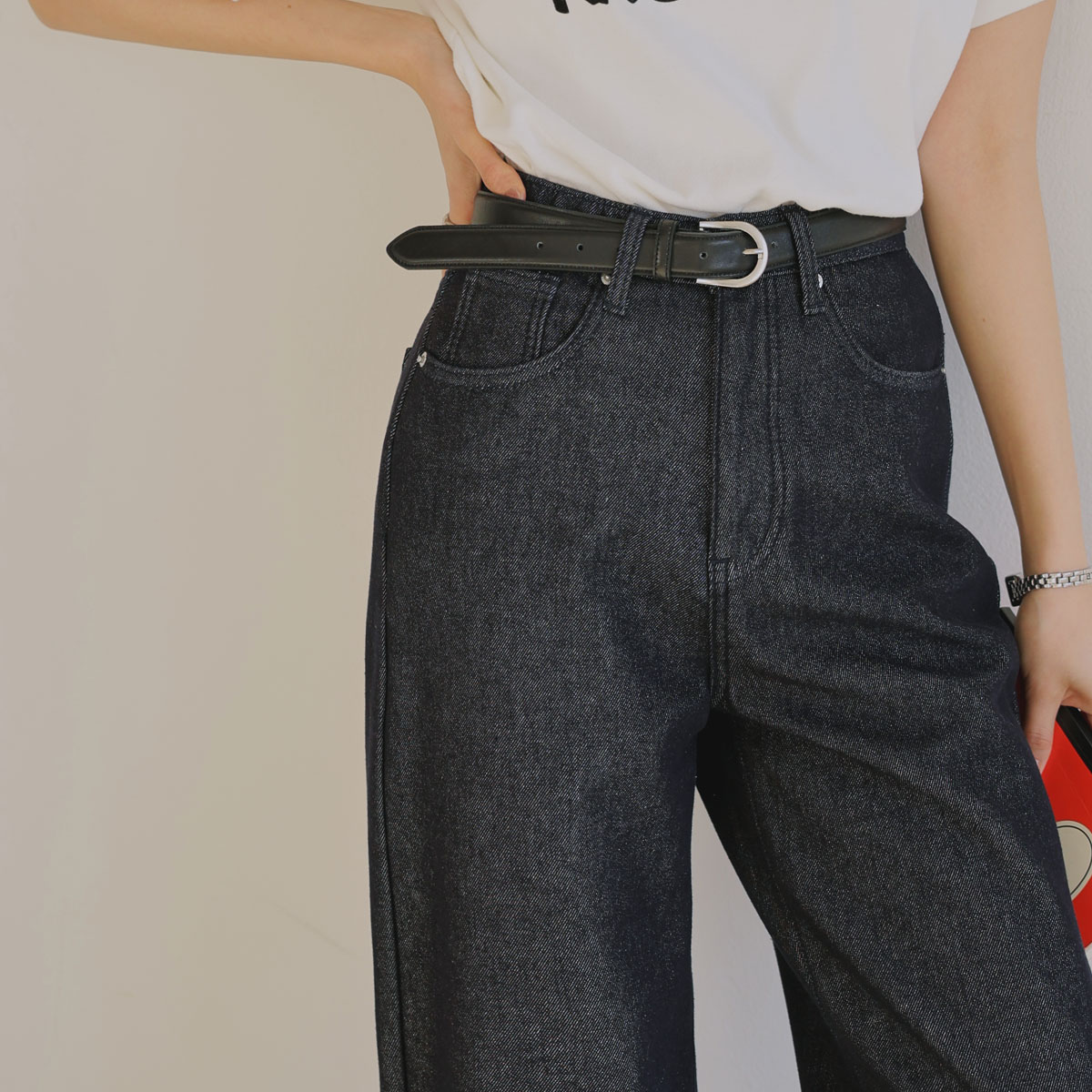 <b>[Limited Quantity SALE]</b> 3 Types of Non-Faded Bonded Brushed Raw Denim Pants