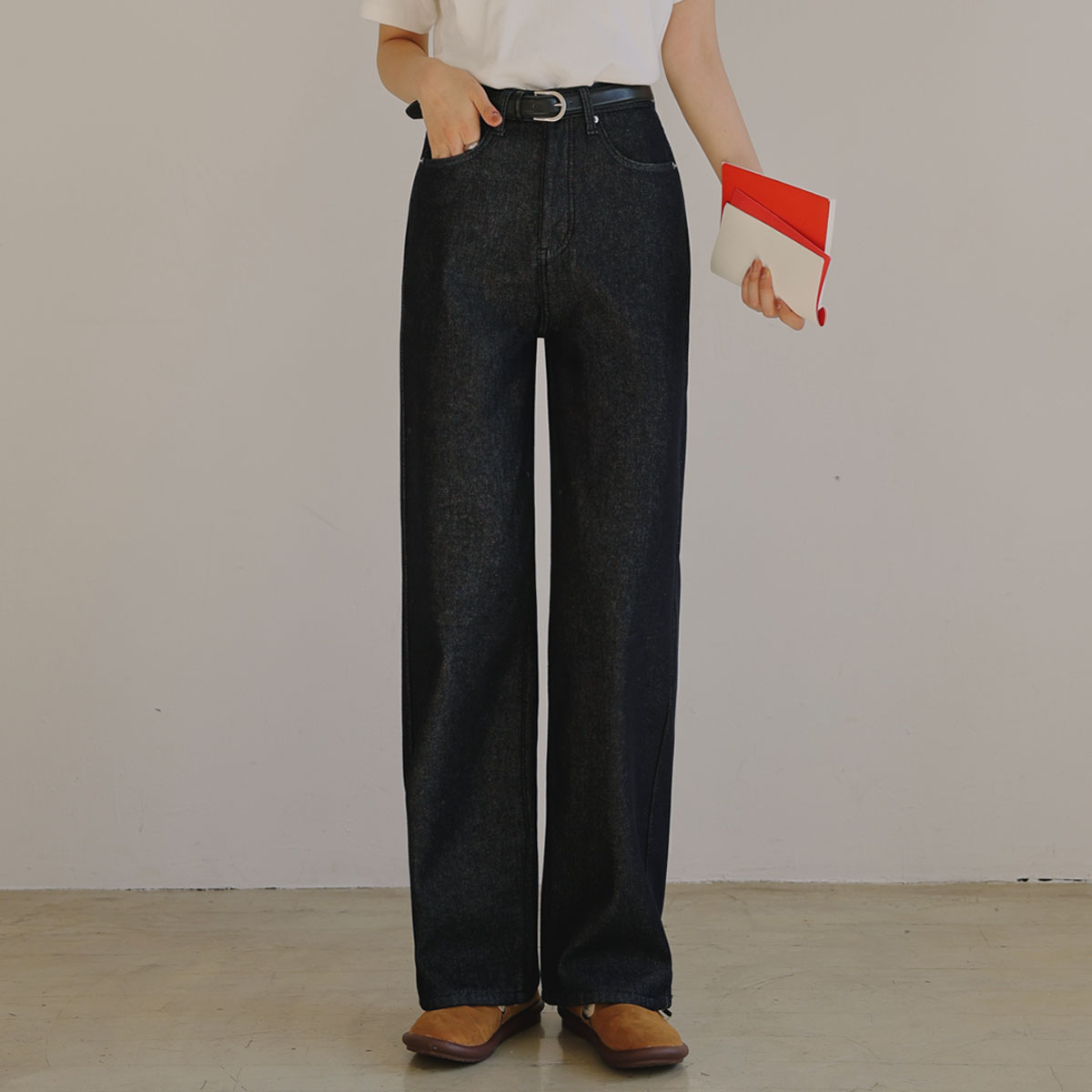 <b>[Limited Quantity SALE]</b> 3 Types of Non-Faded Bonded Brushed Raw Denim Pants