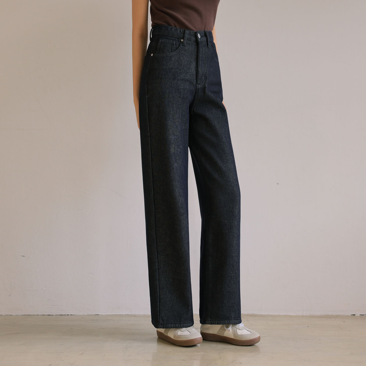 <b>[Limited Quantity SALE]</b> 3 Types of Non-Faded Bonded Brushed Raw Denim Pants