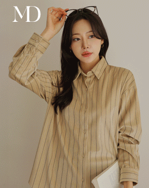 <b>[Made]</b> Stripe Peach Golden Shirt