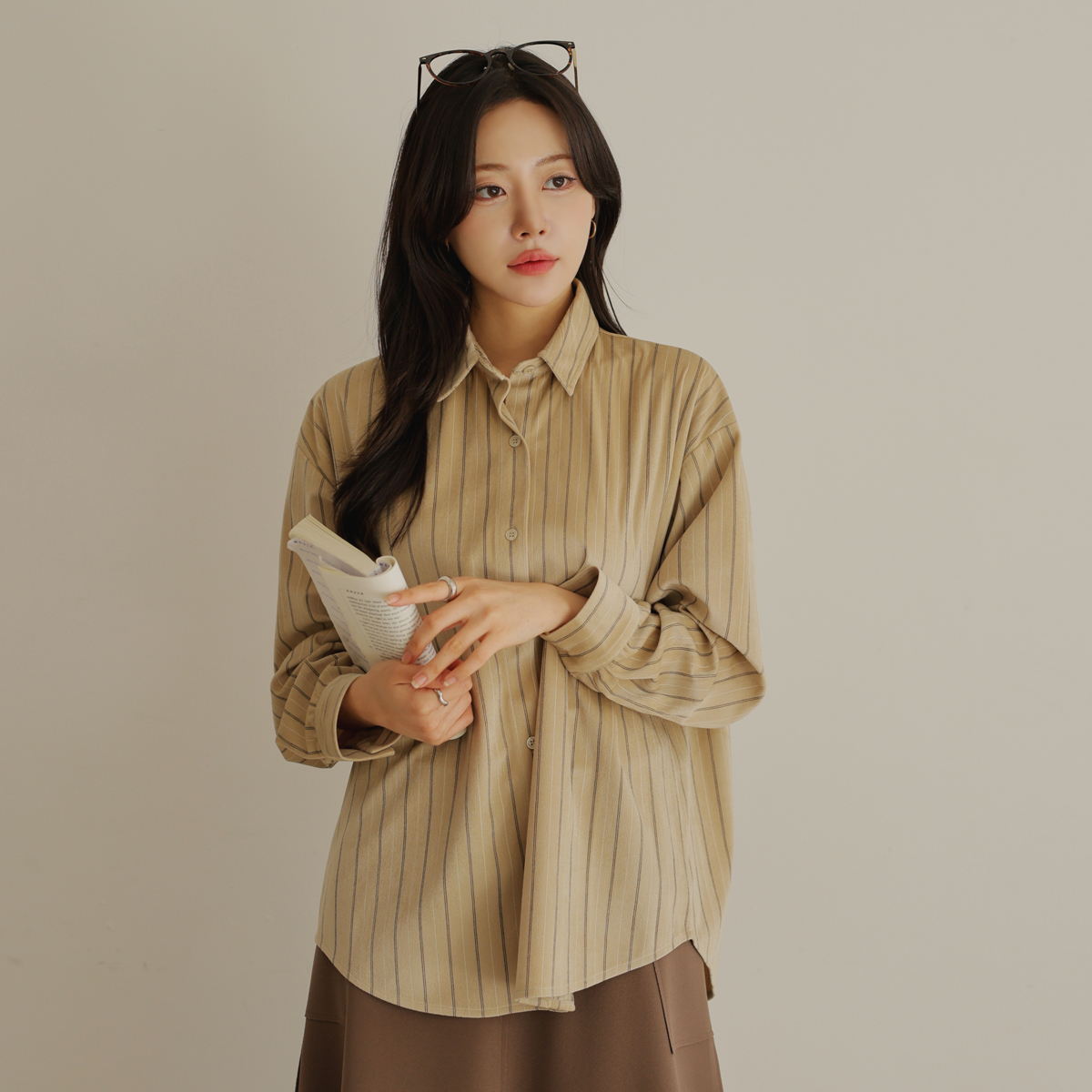 <b>[Made]</b> Stripe Peach Golden Shirt