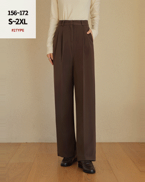 2TYPE double pin tuck wool slacks