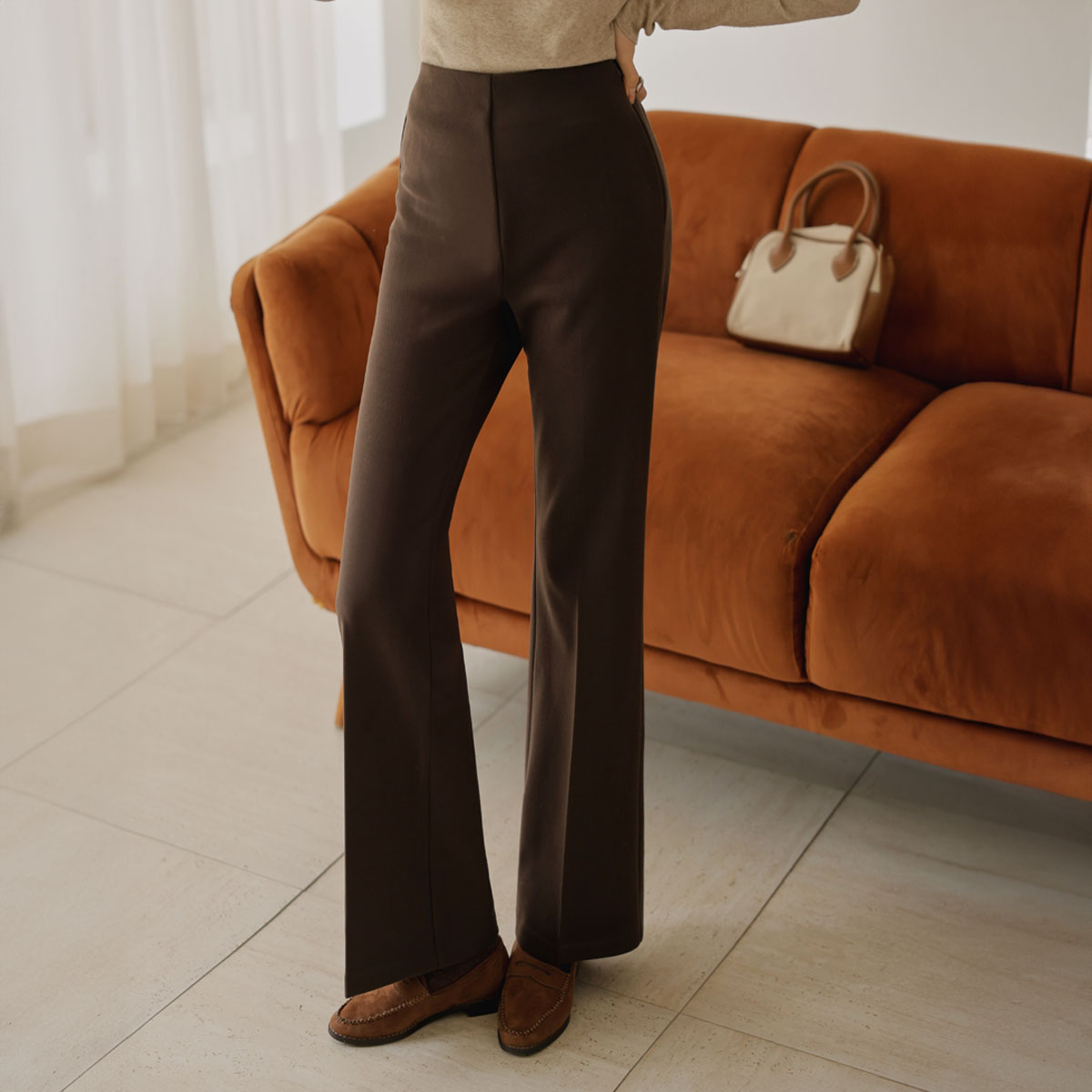 slimline napping bootcut slacks