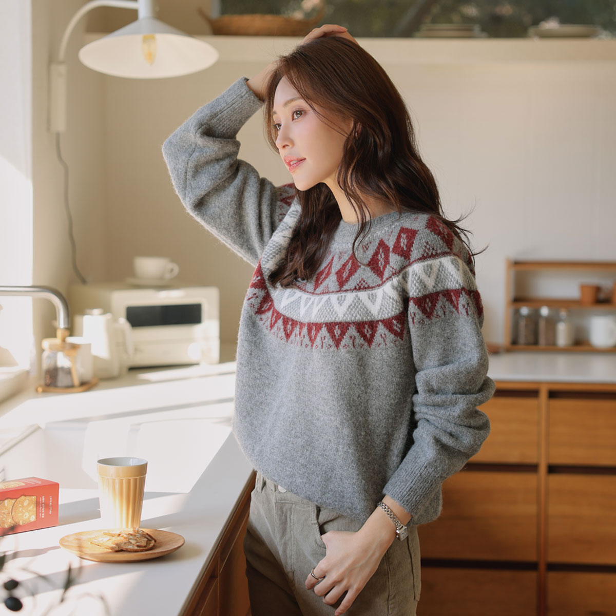 Winter Round Nordic Knit