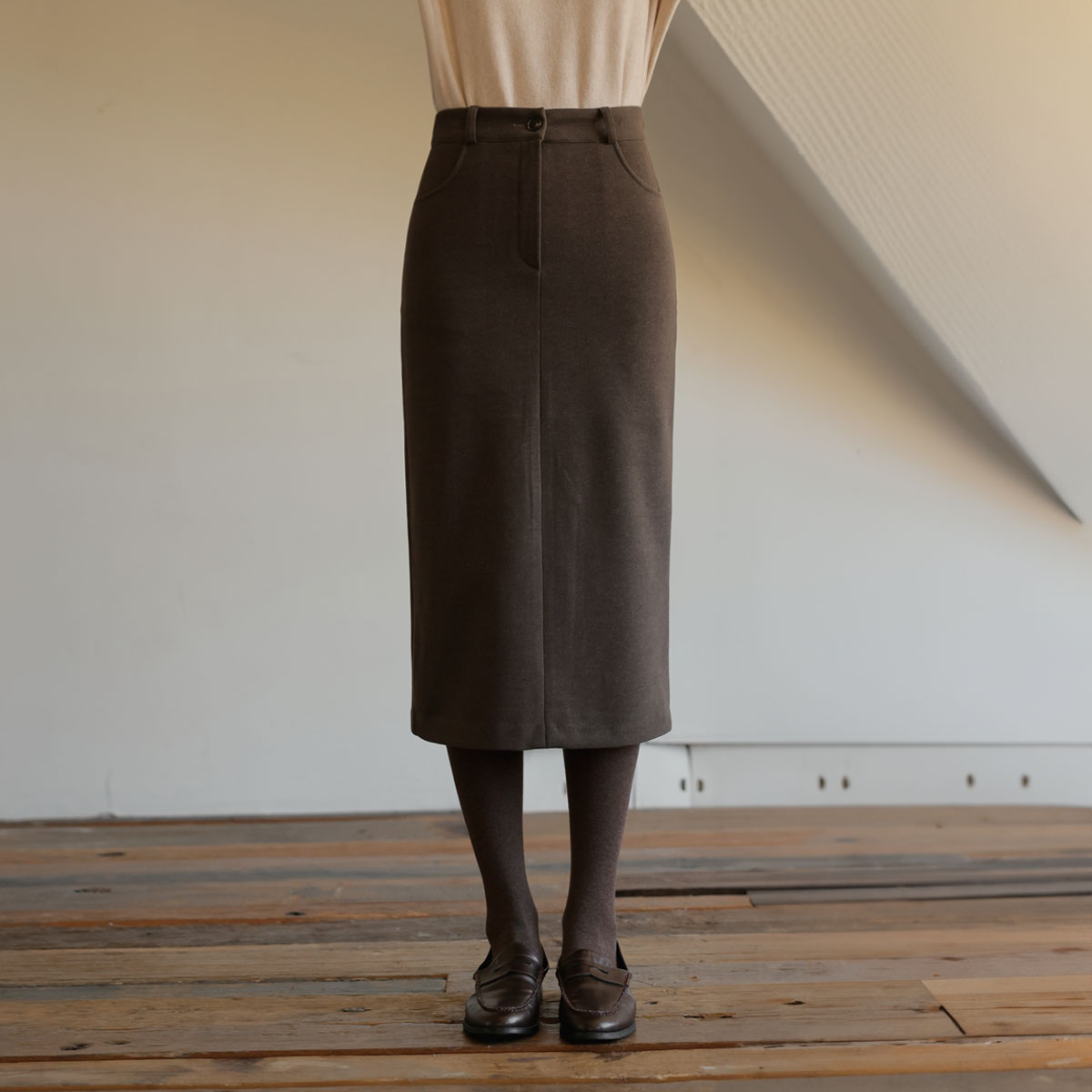 Wool Touch Tension Fleece Skirt