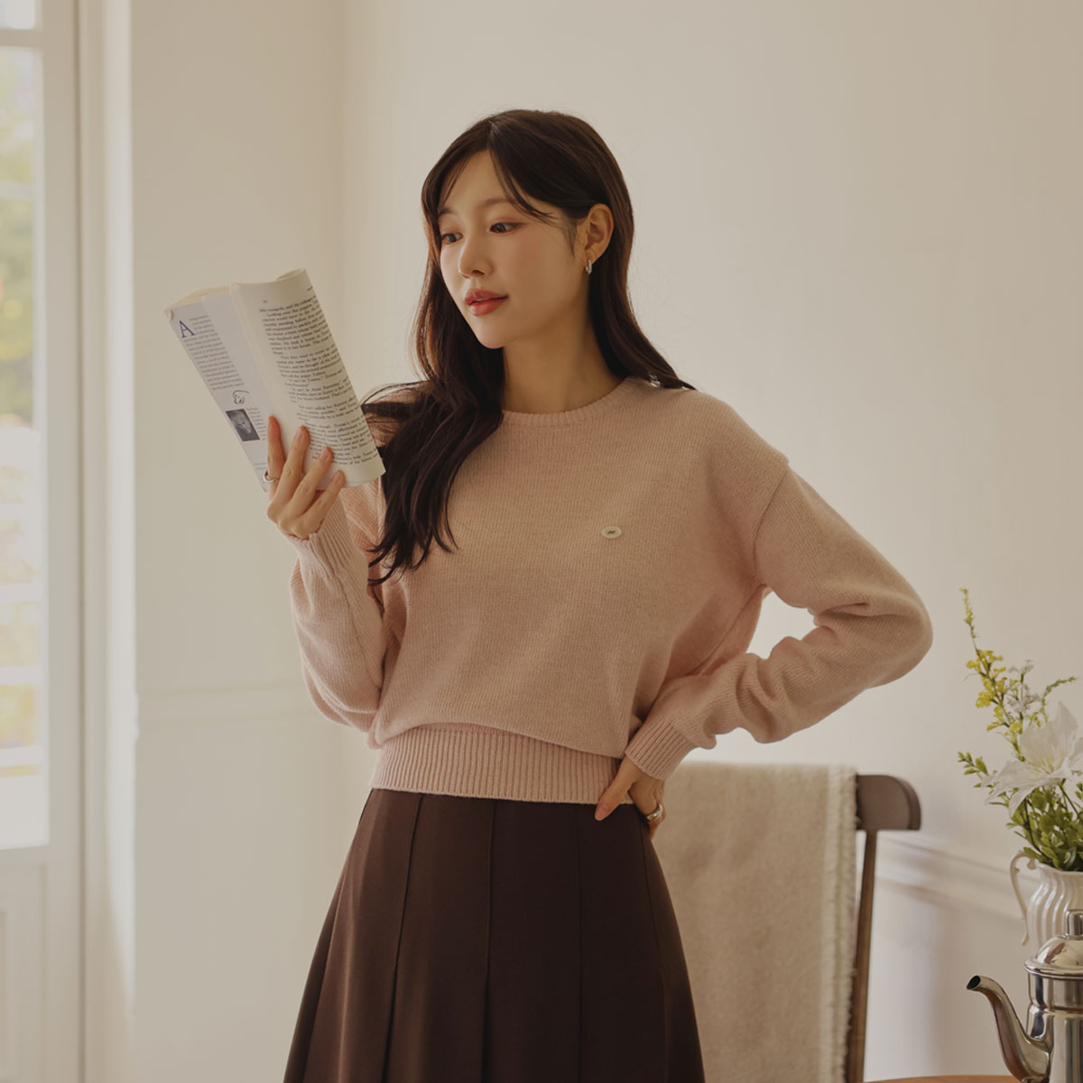 2TYPEpendant long-sleeved knit