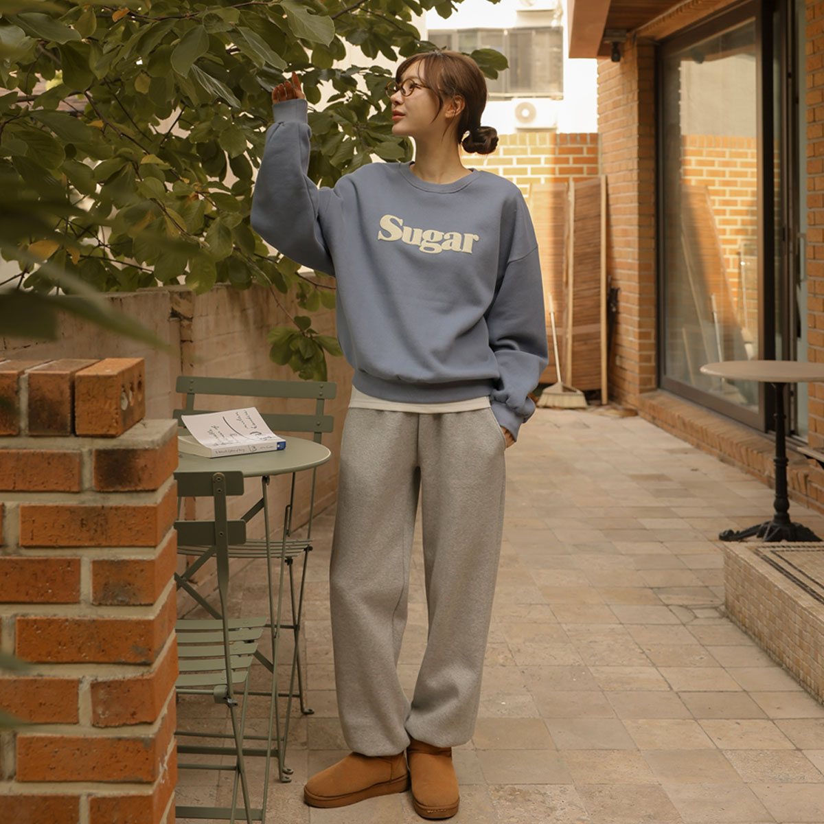 Sugar Font Sheepskin Sweatshirt