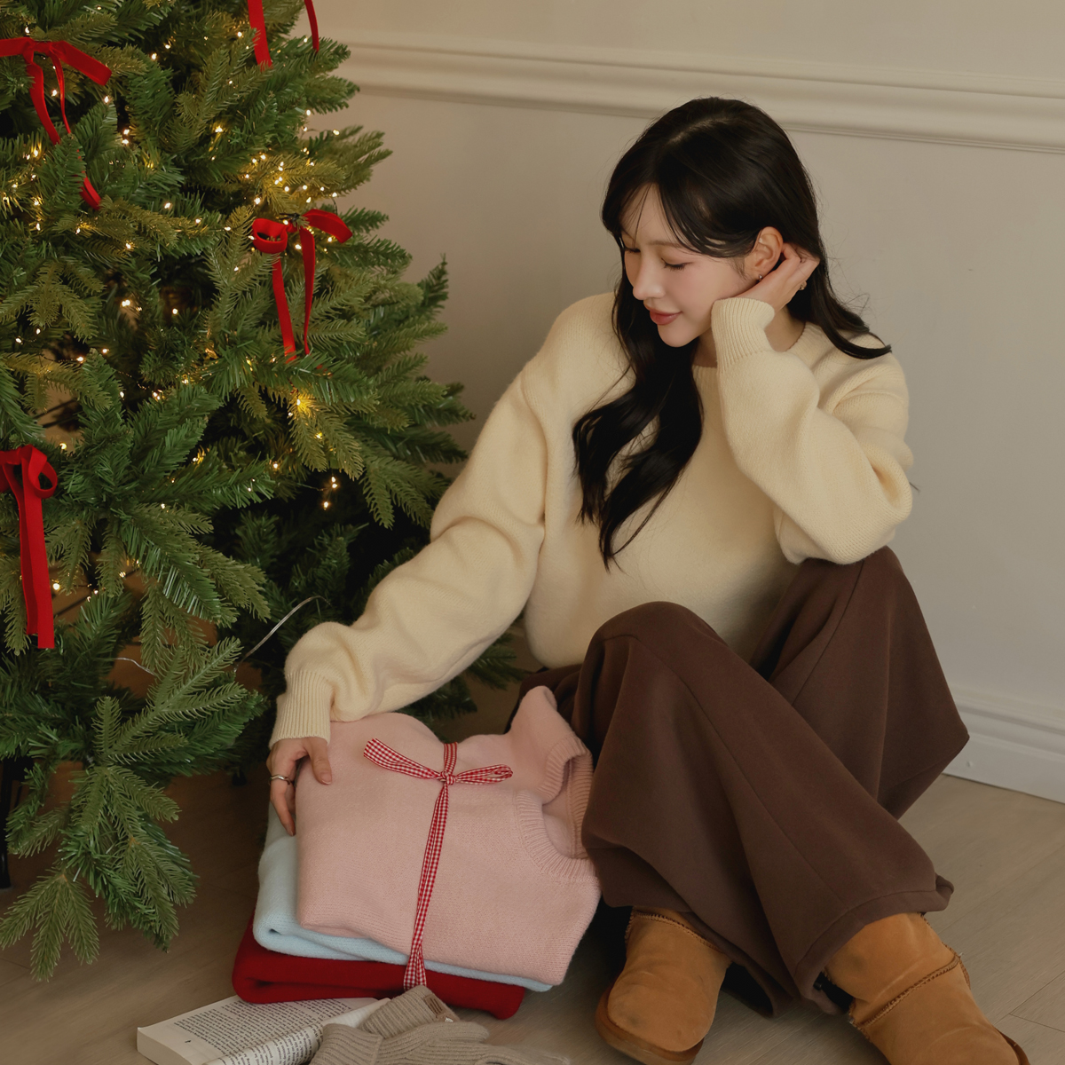 Cozy and sturdy round knit