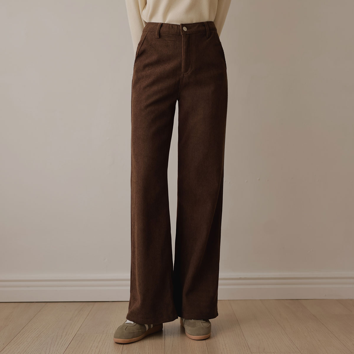 3TYPE Corduroy Raised Fleece Wide Pants