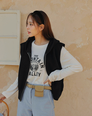 Uni Hoodies zip up Knit Vest