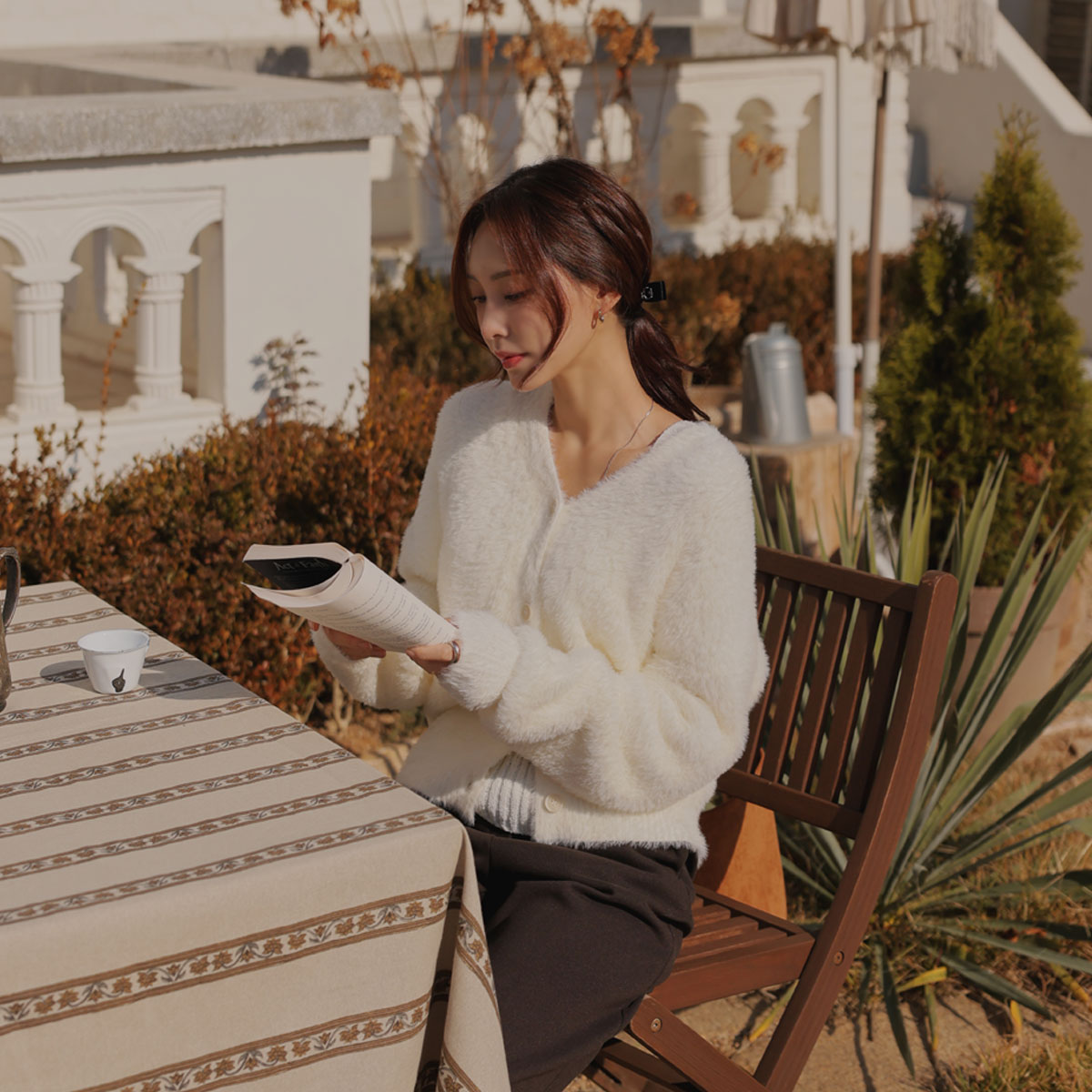 <b>[Limited Quantity SALE]</b> Yeori Angora Fur Cardigan