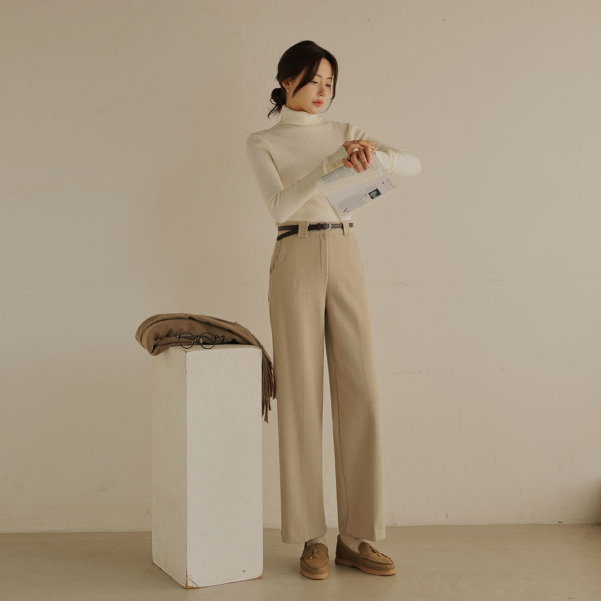 Wool Touch Fleece Slacks