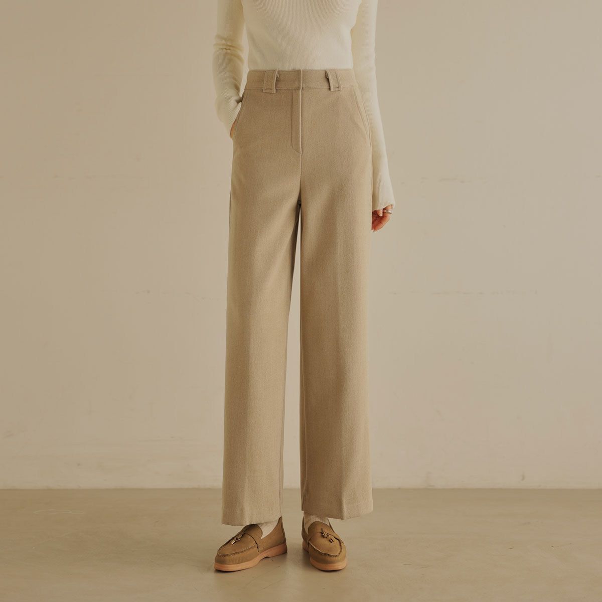 Wool Touch Fleece Slacks