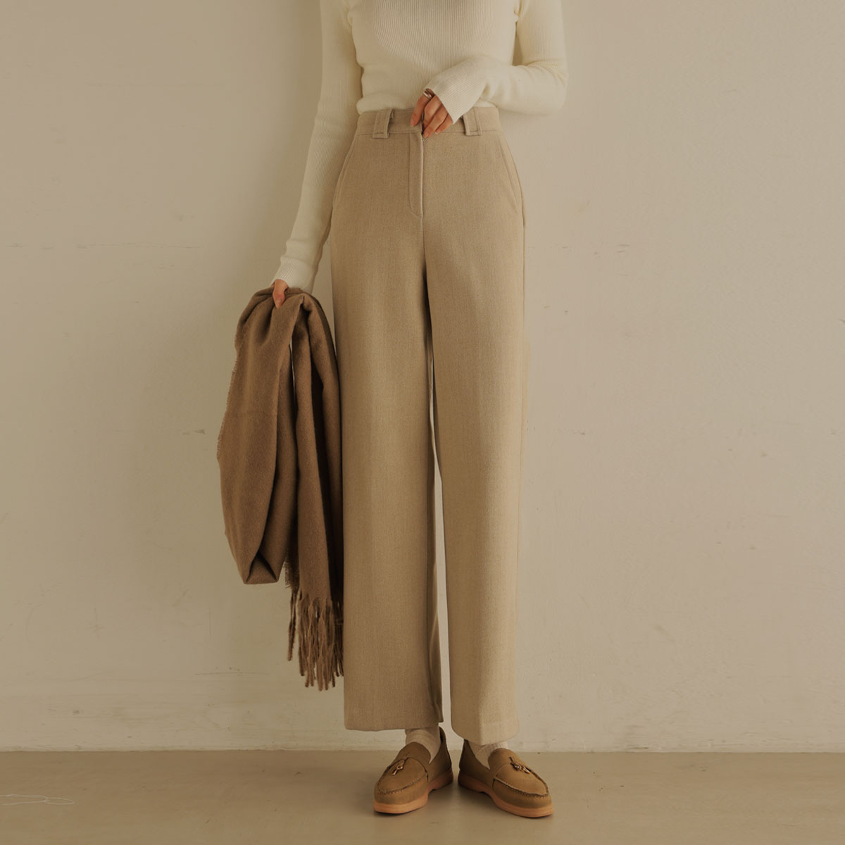 Wool Touch Fleece Slacks