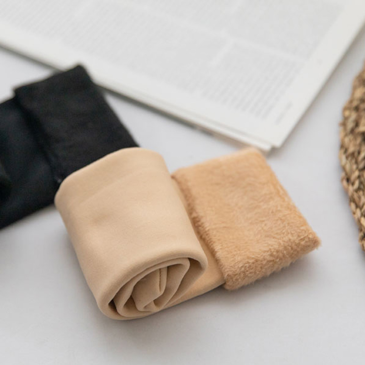 <b>[Limited-time discount]</b> Lined fleece stocking socks (ankle/pantaloon/over-knee socks)