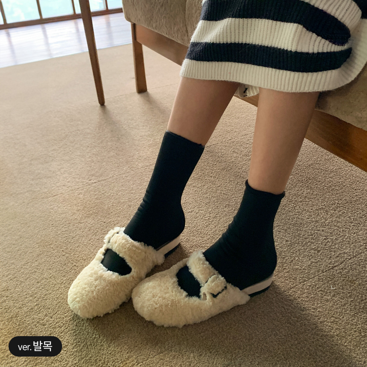 <b>[Limited-time discount]</b> Lined fleece stocking socks (ankle/pantaloon/over-knee socks)